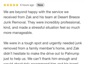 Desert Breeze Junk Removal of Las Vegas, NV